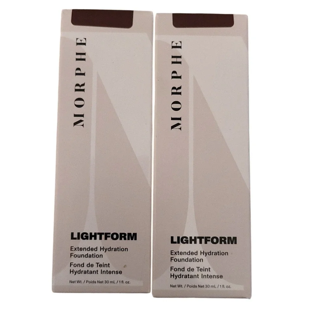 2 Morphe Lightform Extended Hydration Foundations Deep 33W Olive Undertone‎ New
